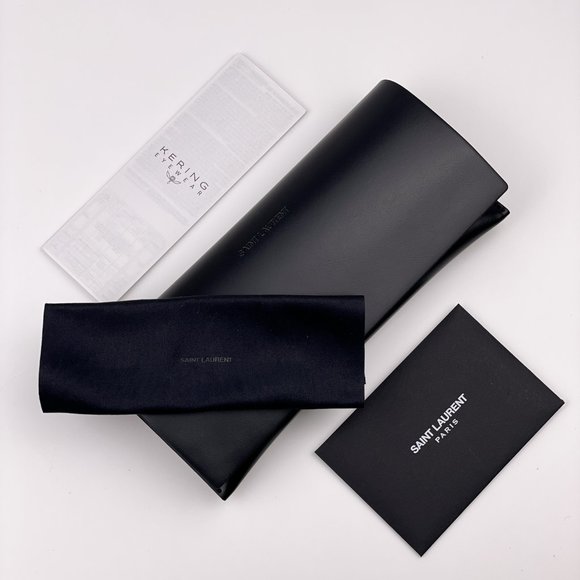 Saint Laurent SLM124 OPT 001 BRAND NEW Eyeglasses Black Cat Eye Unisex - Picture 12 of 12